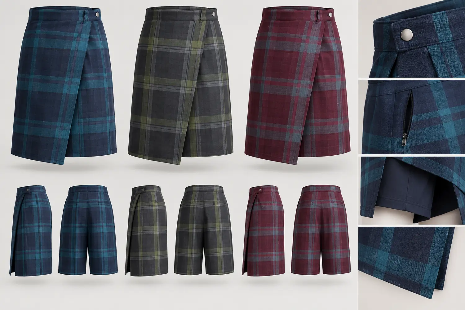 Modern lungi colour and material concept options