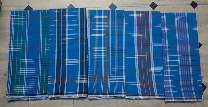 Blues for every day lungi product photograph