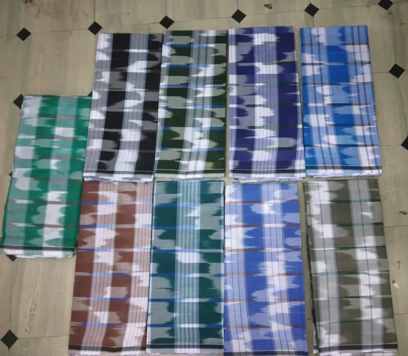 Classic checks lungi product photograph